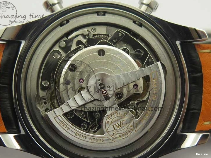 MIROTIME 0213 Portuguese Chrono SS ZF 1:1 Best Edition Gray Dial SS On Black Leather Strap A ZipUp 7215